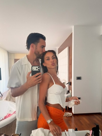 vacaciones de Nicolás Tagliafico y Caro Calvagni