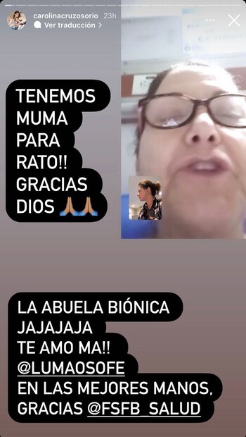 Tomado de Instagram @carolinacruzosorio