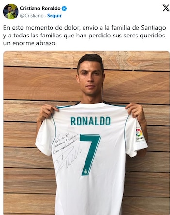 CR7 mandó su playera a