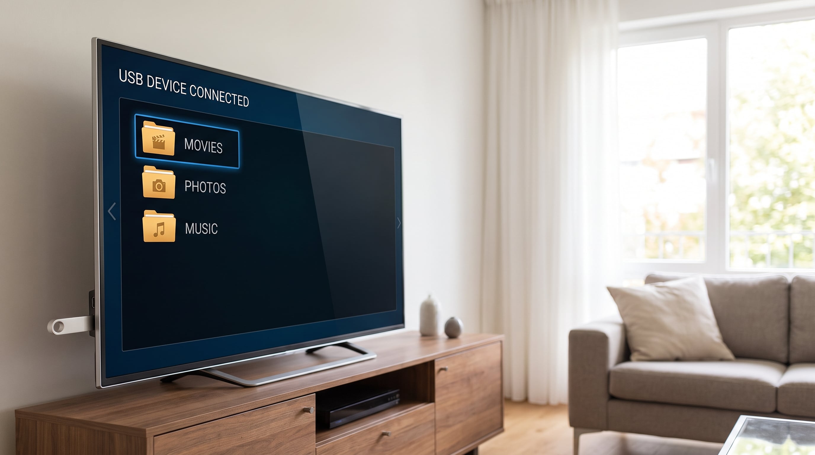 El formato del dispositivo USB determina si el televisor puede acceder y reproducir los archivos almacenados. (Imagen Ilustrativa Infobae)