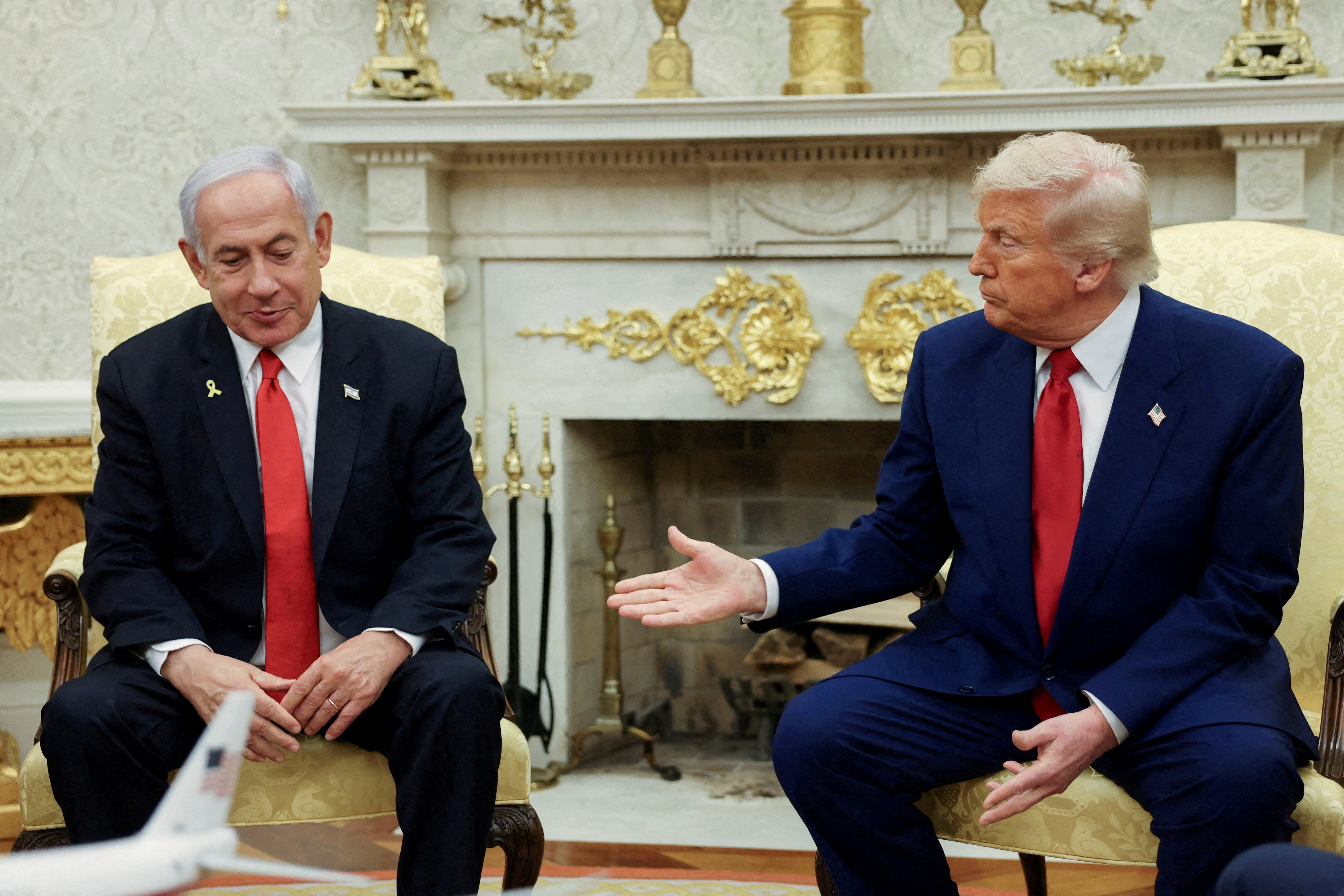 Donald Trump y Benjamin Netanyahu durante su último encuentro en la Casa Blanca, (Washington, Estados Unidos)
