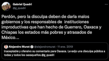 El gobernador de Oaxaca respondió