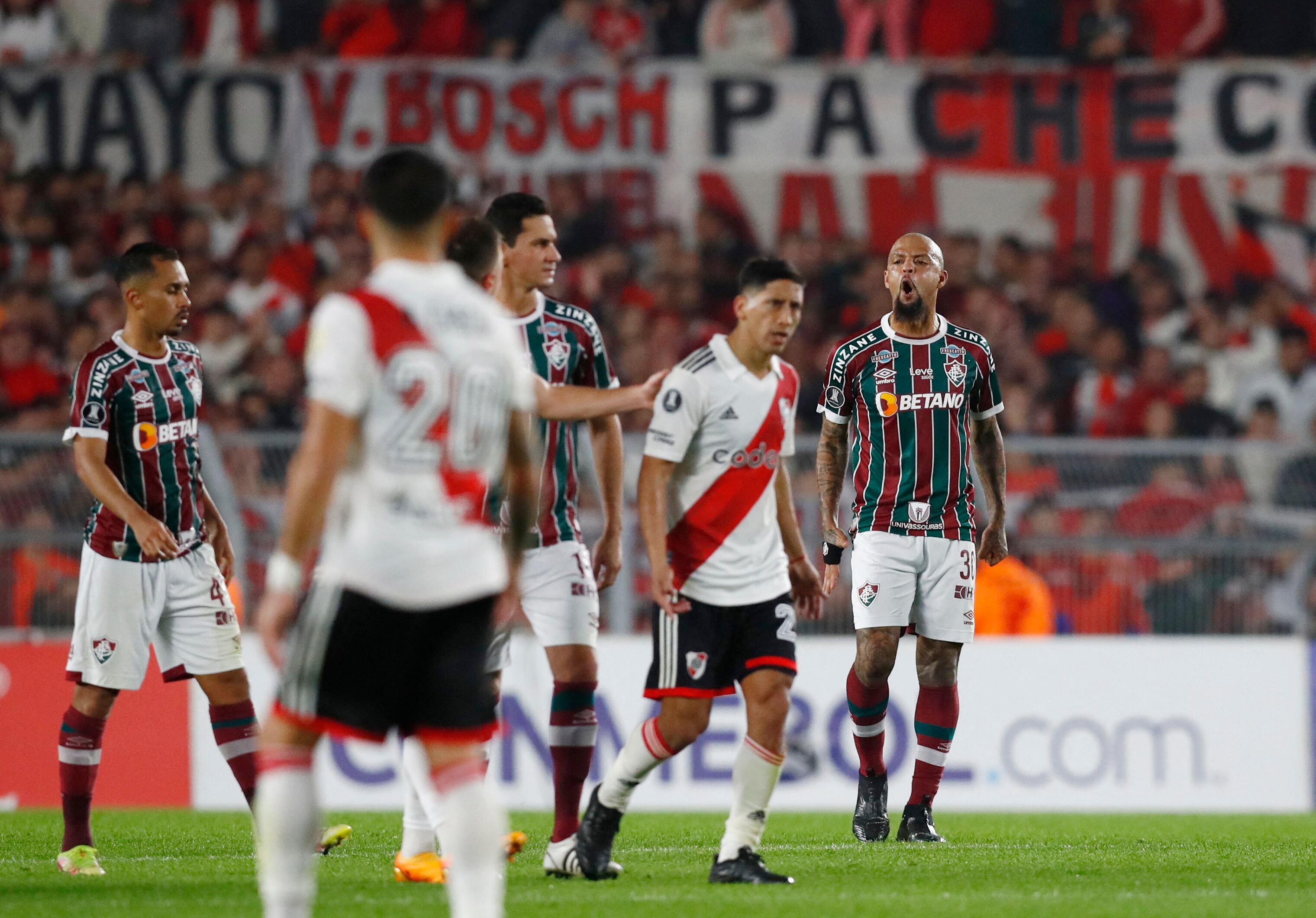 Felipe Melo también opinó de la serie de River y Palmeiras por la Copa Libertadores y le tiró un dardo a Marcelo Gallardo por su planteo en la ida disputada en el Monumental (REUTERS/Agustin Marcarian)