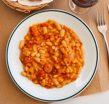 Judías blancas con chorizo (Adobe