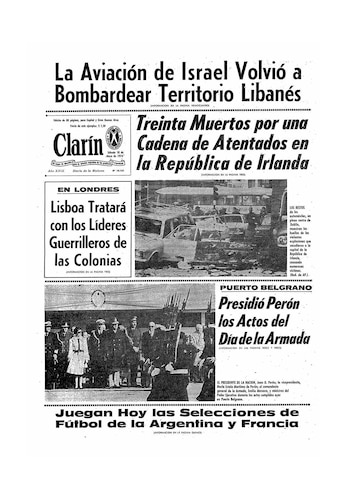 Perón en el Día de la Armada 17-5-74