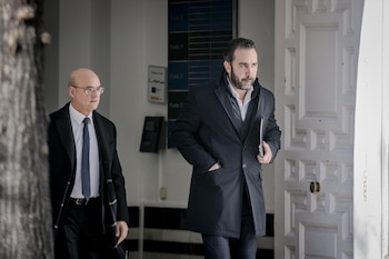 El empresario Víctor de Aldama acompañado por su letrado José Antonio Choclán