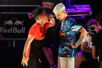 Los raperos Gazir y Skone