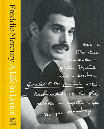 Cubierta de 'Freddie Mercury: A life in lyrics', de Mary Austin