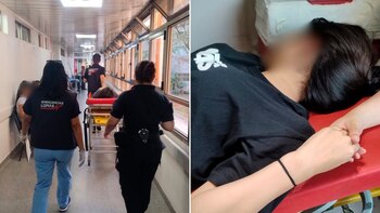 La menor luego de ser