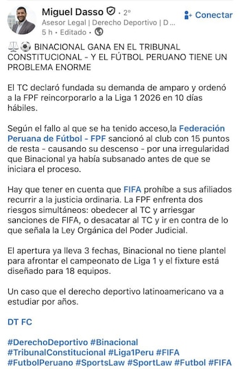 Miguel Dasso y la información