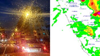 Lluvia en distritos del sur,