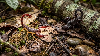 Una extraña luz brillante reveló un secreto oculto en la selva amazónica: identifican dos nuevas especies de escorpiones