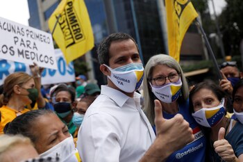 Juan Guaidó participó de la