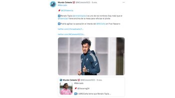 Información de Renato Tapia y el interés del Valencia.