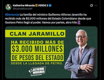 Katherine Miranda afirmó que la