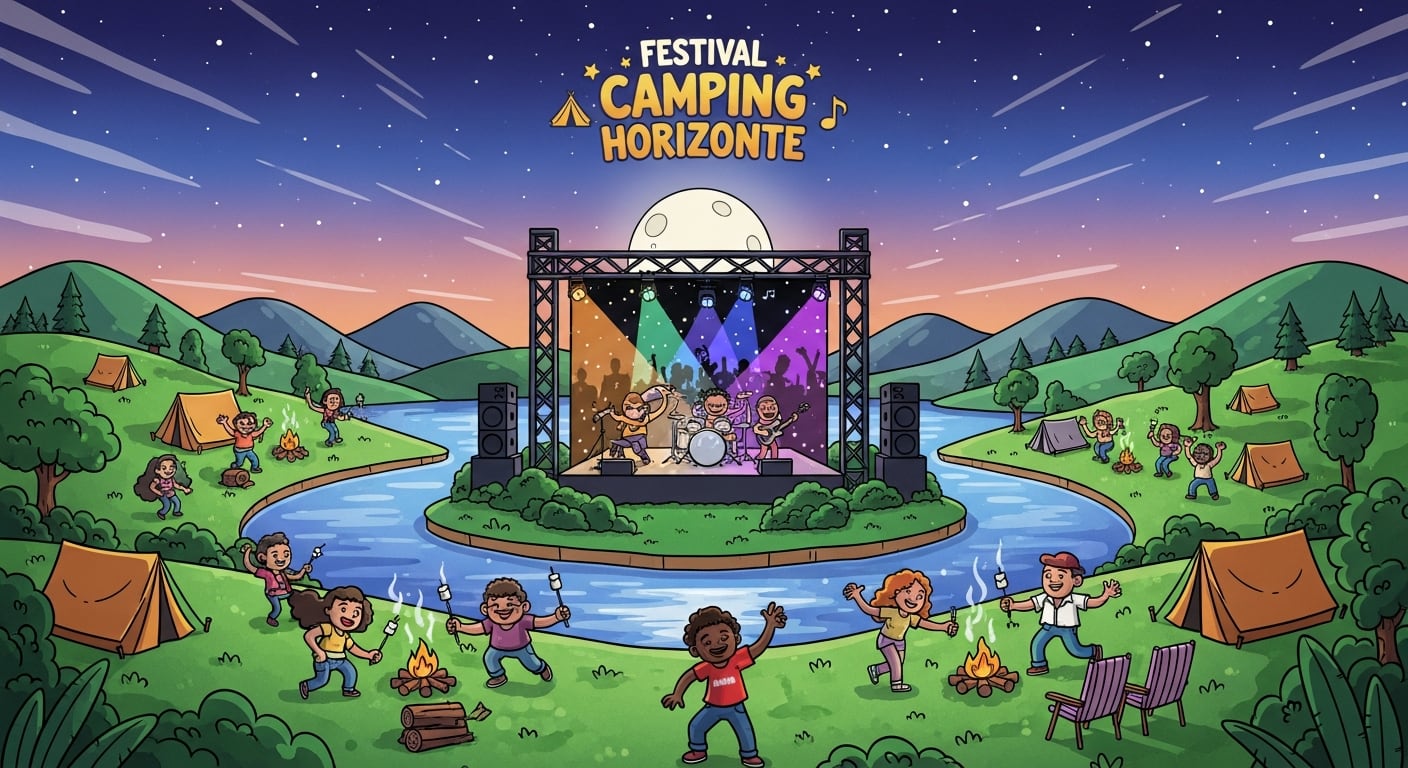 Camping Horizonte se prepara para brindar una experiencia que entrecruza música y comedia al aire libre
