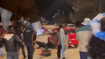 Atropelló a un policía de Neuquén durante los festejos por la victoria de Argentina, se dio a la fuga y lo detuvieron