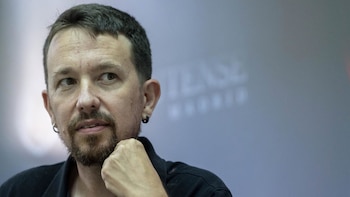 Pablo Iglesias y Dina Bousselham