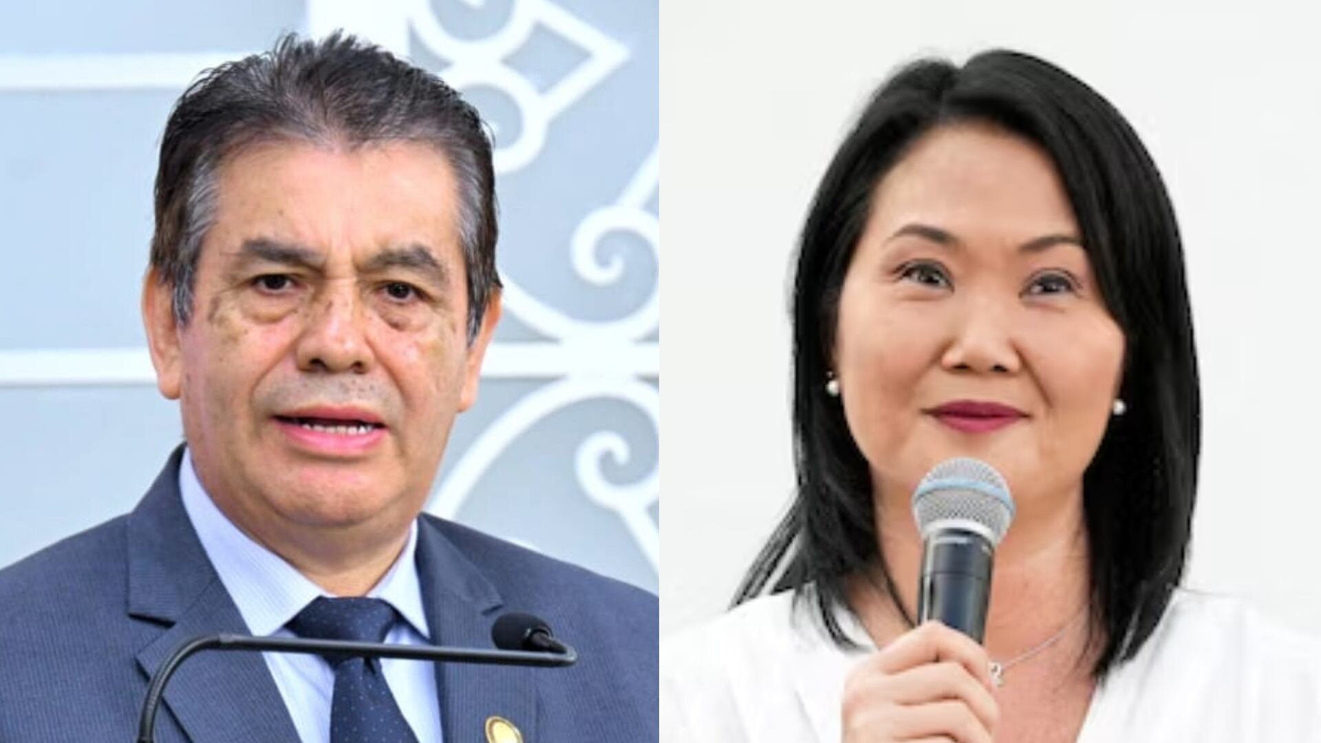 Tomás Gálvez y Keiko Fujimori.