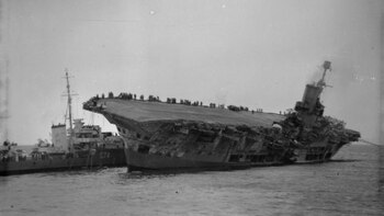 El portaviones donde estuvo abordo