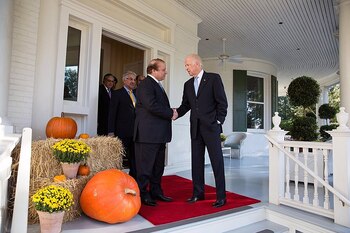 La actual pareja presidencial, Joe