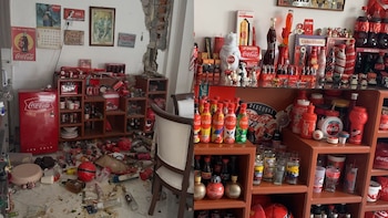 Coleccionó ítems de Coca Cola por 29 años y los perdió todos en el temblor de 7,4 en la ciudad de Pereira