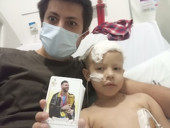 Ítalo, fanático de Lionel Messi