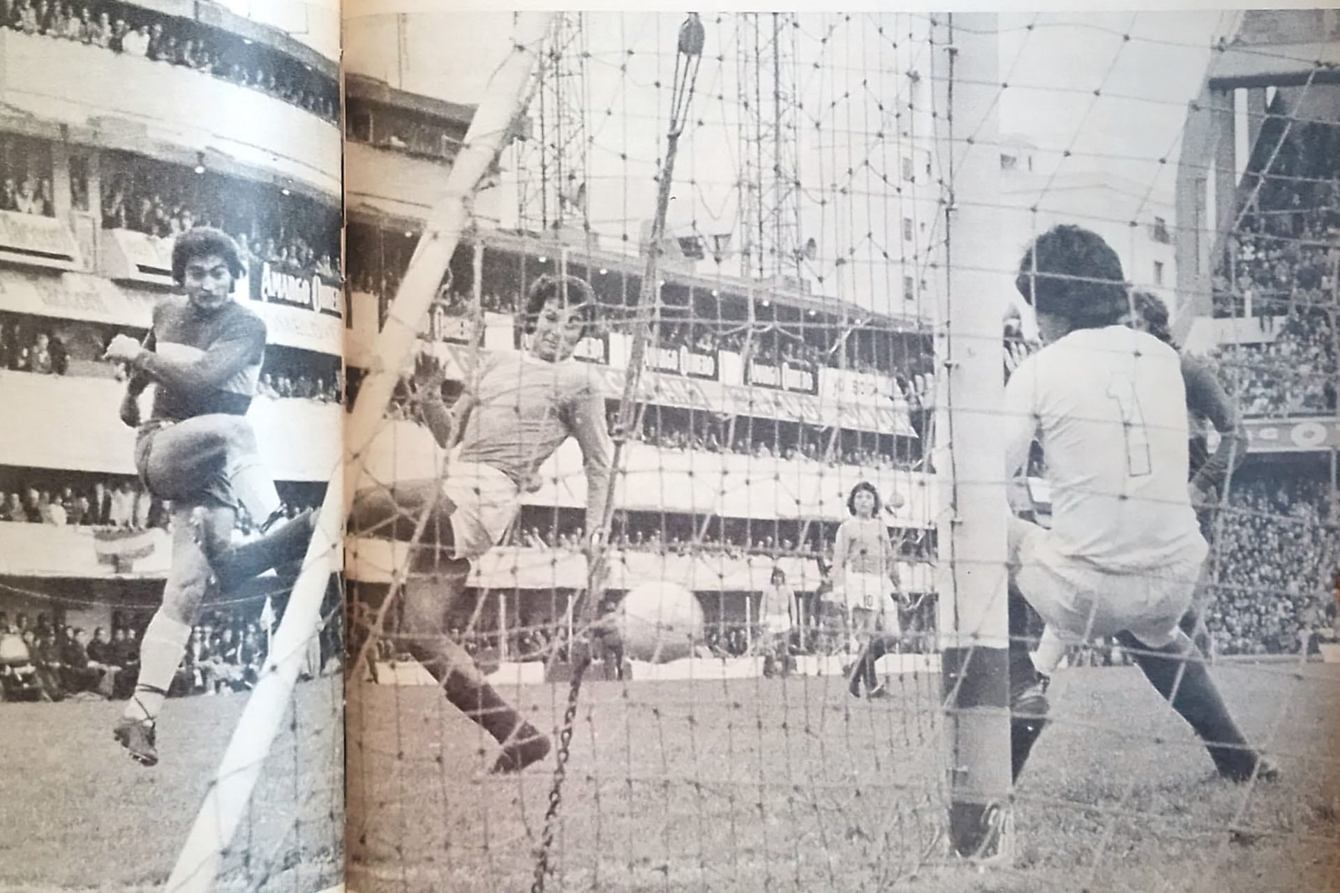 Eduardo Oviedo remata de derecha y marca el único gol con el que Boca le ganó a Temperley en la Bombonera en la jornada inaugural
