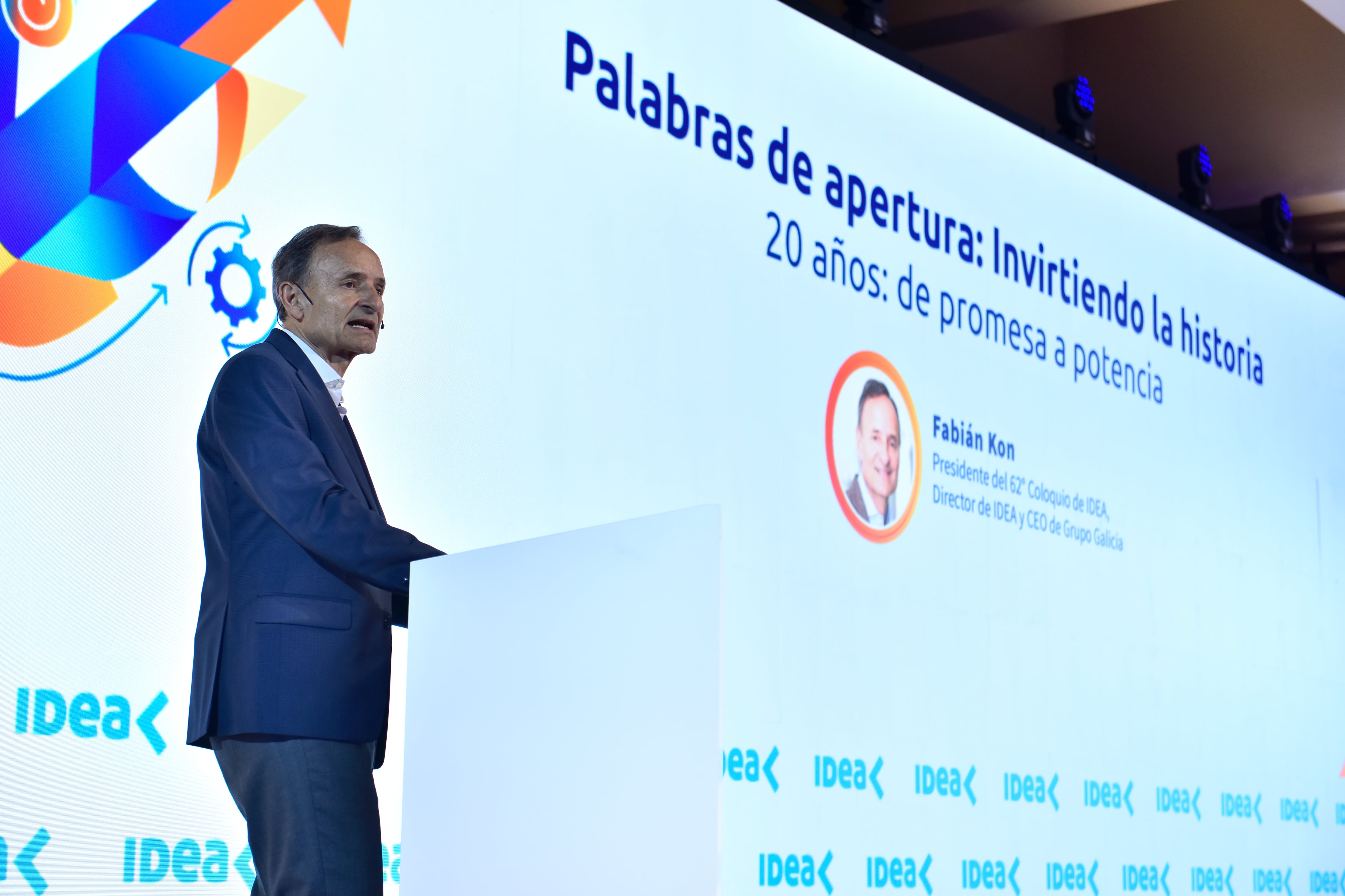 Fabián Kon, presidente del 62° Coloquio de IDEA, pidió sostener el rumbo pese a las crisis: “Cuando hay estabilidad, la pobreza cae”