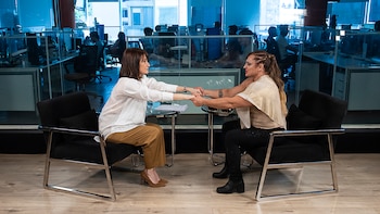 Alejandra "Locomotora" Olivera con María