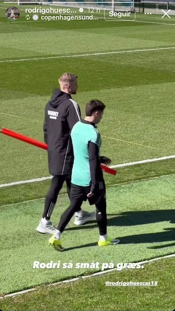 El lateral mexicano ya prepara su regreso al futbol tras su grave lesión. (Ig:@rodrigohuescas18)