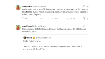 Los tuits de Jean Ferrari sobre Eddie Fleischman tras su crítica por manejo de la FPF.
