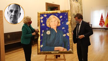 Almeida, presentando el retrato de