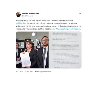 El mensaje de Jeanine Áñez