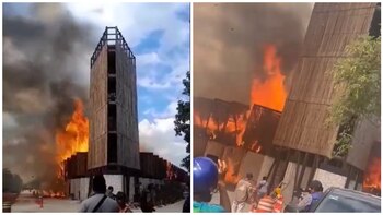 Fuerte incendio consume infraestructura del