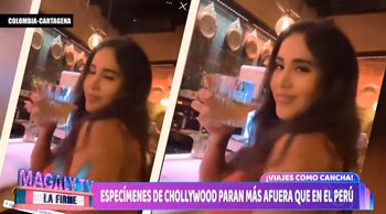 Melissa Paredes en uno de