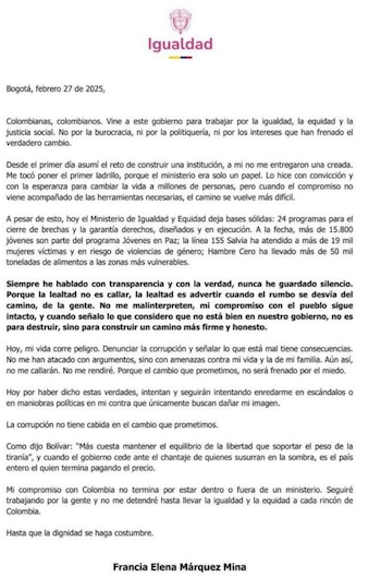 La vicepresidenta dijo que corre