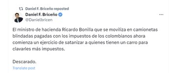 El concejal Daniel Briceño aseguró