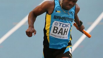 Bahamian sprinter Shavez Hart shot