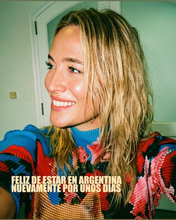 Luisana Lopilato regresó a Buenos Aires para el rodaje de su nueva película 'El Sobrino' y compartió cada momento con sus seguidores