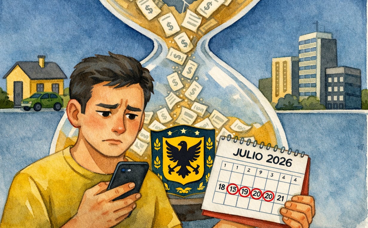 Más de 2,8 millones de contribuyentes de Bogotá tienen en julio de 2026 fechas clave para pagar el impuesto predial, el impuesto vehicular y otros tributos distritales - crédito Imagen Ilustrativa Infobae