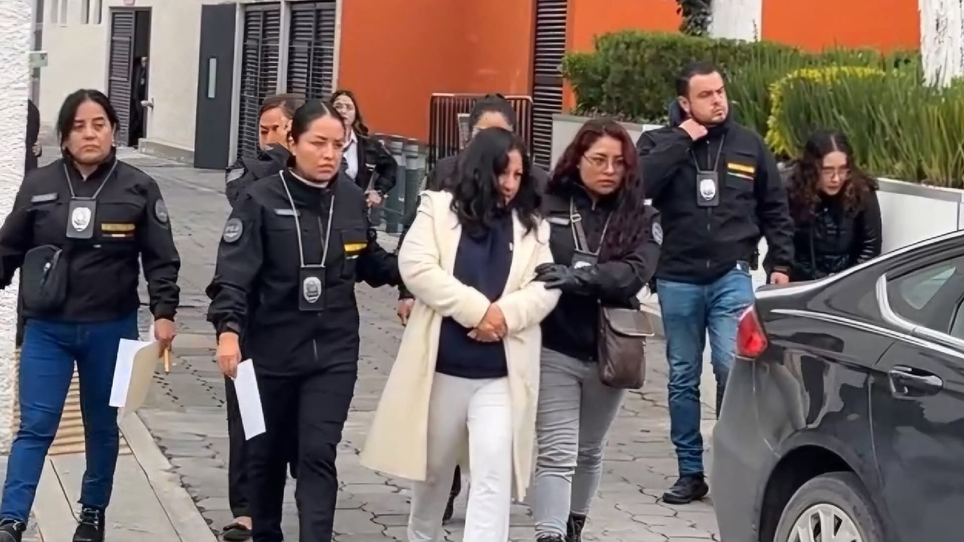 Detención de alcaldesa de Capulhuac, Selenne N agresión Penal Almoloya (ContinuamosMX/Facebook)