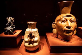 Un visitante recorre parte de