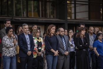 28/10/2026 El Ministerio Sanidad guarda un minuto de silencio por las víctimas del accidente ferroviario en Toledo
SOCIEDAD
MINISTERIO SANIDAD