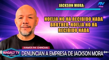 Jackson Mora en el ojo público: empresa de su hermana recibió millonarios montos del MEF. Captura: Magaly Tv La Firme.