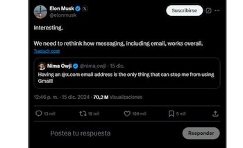 Musk considera que el servicio de mensajería por correo electrónico debe cambiar. (X: ElonMusk)