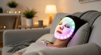 Una mujer descansa en su