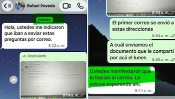 Ana Bejarano sostiene que Rafael Poveda difundió videos y una llamada para cuestionar a las periodistas y omitir que ya tenía un cuestionario detallado sobre las denuncias - crédito Captura de Pantalla X/Ana Bejarano Cambio