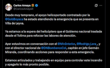 Carlos Amaya - crédito @CarlosAmayaR/X
