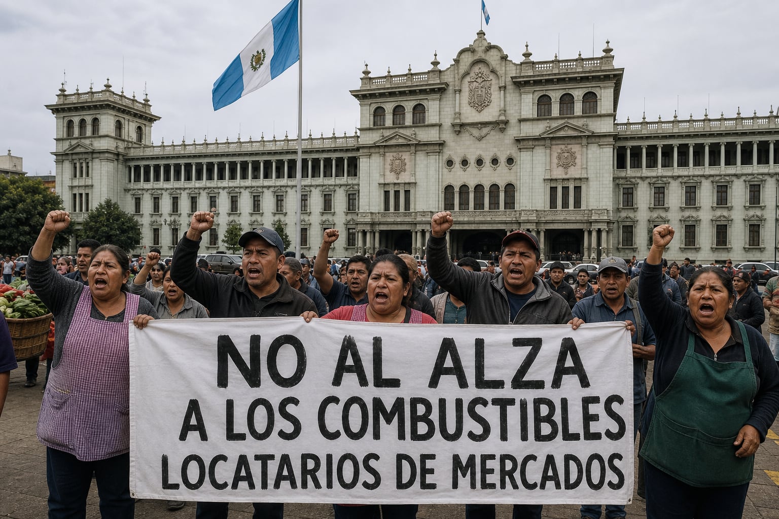 La Asociación de Comerciantes de Mercados Unidos anunció una manifestación pacífica e indefinida contra el subsidio y el precio tope de los combustibles en Guatemala. (Imagen Ilustrativa Infobae)